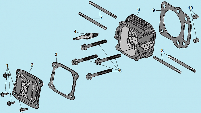 8 ГОЛОВКА БЛОКА Газонокосилка CHAMPION LM5347