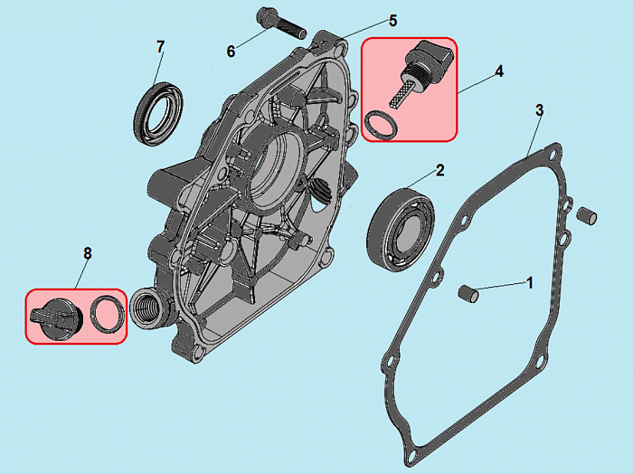 7 КРЫШКА КУЛЬТИВАТОР CHAMPION BC8716