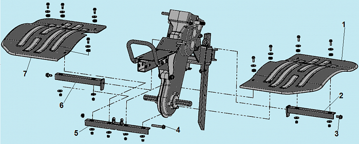 6 КРЫЛЬЯ КУЛЬТИВАТОР CHAMPION ВС7714