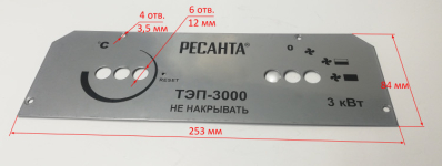 Панель управления для ТЭП-3000