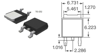 Стабилизатор напряжения МС7815 smd DPAK 30612062