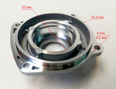 Крышка электродвигателя для УШМ-180/1300П(14) Вихрь, 180/1500П(14), 125/1200Э(8) Ресанта AND