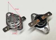 Термореле KSD301 65°C 10A 250V НЗ